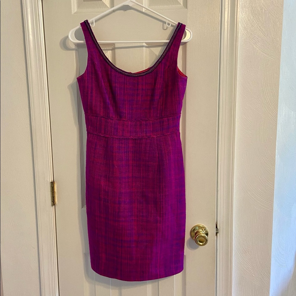Trina Turk size 4 tweed shift dress